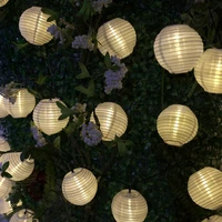 30 led 6m warm white light solar string lights solar lantern string lights outdoor christmas decoration lantern fairy lights