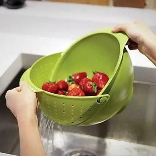 Откидная вращающаяся сушилка для мытья овощей 2 в 1 рисовые фрукты овощи паста