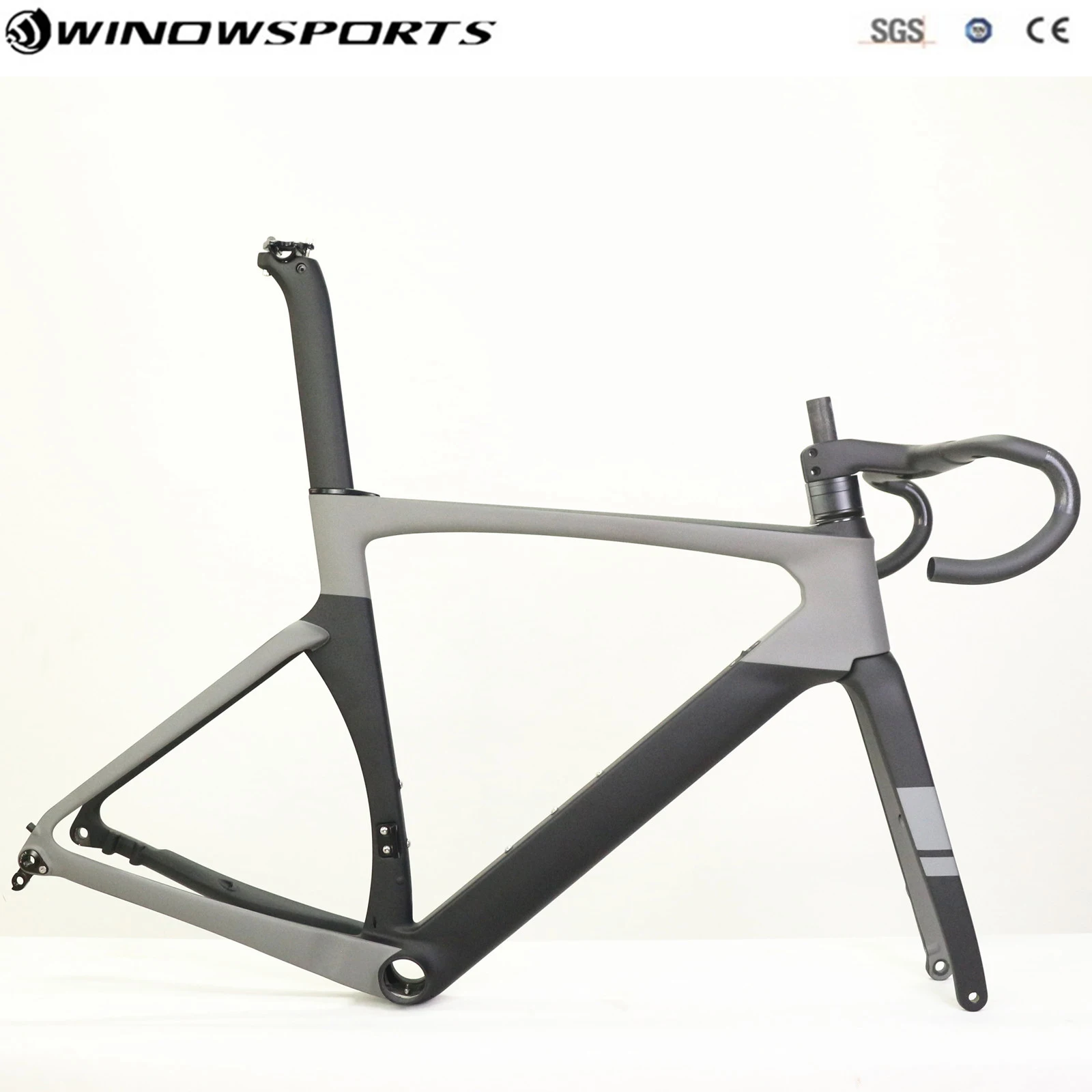 

All Internal Cable Disc Carbon Road frame Thru Axle 100*12/142*12 Custom new coating taiwan made available Size XS/S/M/L