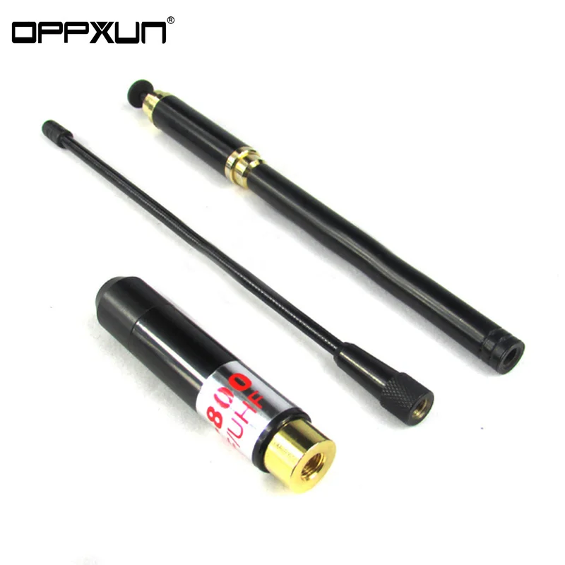 

OPPXUN Telescopic Antenna UHF VHF Dual Band SMA-Female AL800 For BAOFENG UV-9R Plus UV-XR UV-82 UV 5R GT-3 Walkie Talkie