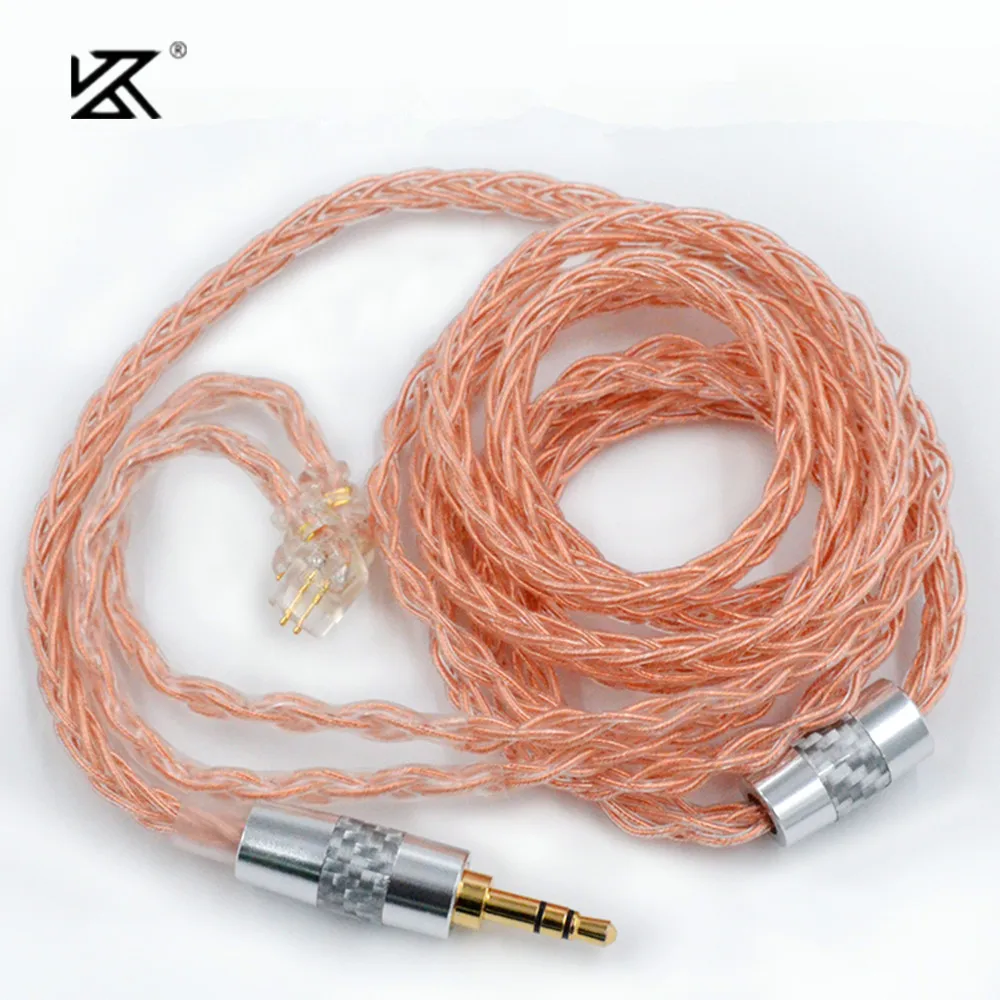 

KZ 8 Core Oxygen-free Copper Upgrade Cable 2 Pin 3.5mm Plug For KZ ZAX ASX ZS10 pro ZSN pro DQ6 CCA CA16 CS16 C12 TRN VX V90S