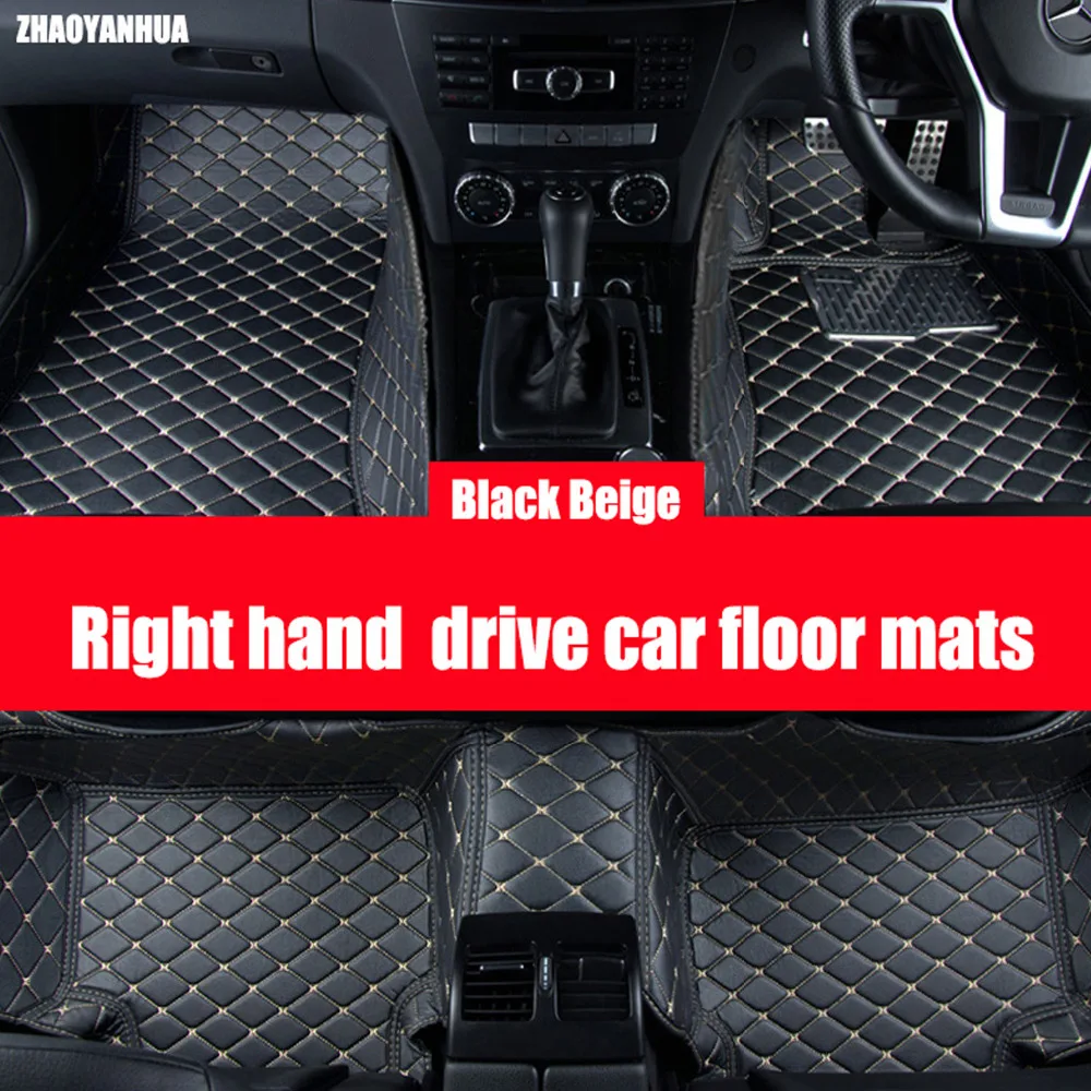 

Right hand drive car floor mats for Mercedes Benz ML63 ML300 ML320 ML350 ML400 car-styling leather accessories carpet liners