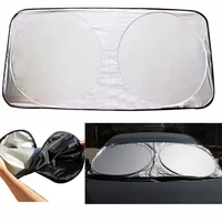 auto car foldable jumbo visor windshield cover front rear window sun shade