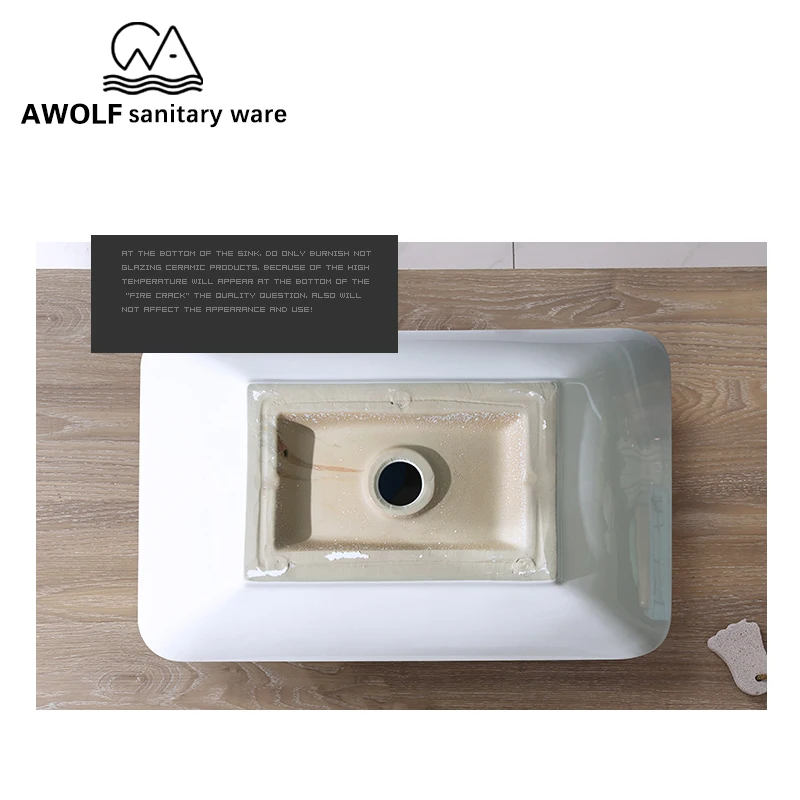 Раковины для ванной большой размер белая керамическая раковина Современная чаша