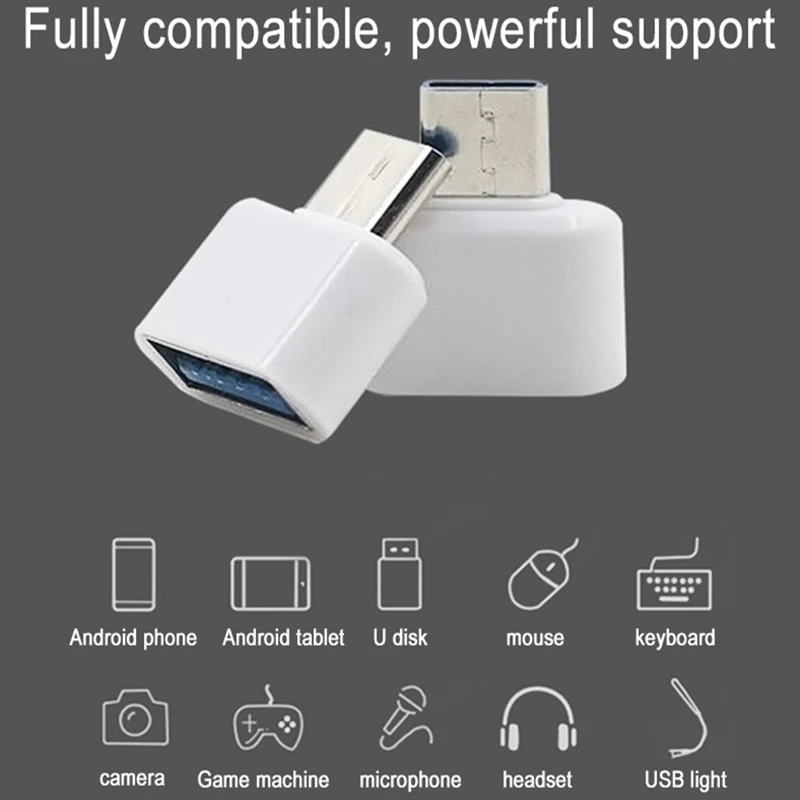 10 шт. Micro usb type-C OTG разъем адаптера для samsung huawei Phone Tablet PC мыши клавиатуры аксессуары