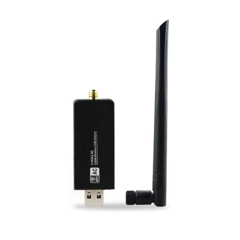 

W50L-5DB Dual Band 2.4G/5G WiFi USB3.0 Adapter RTL8812AU Chip Wireless AC High Gain Antenna Net-work Card for Desktop Laptop