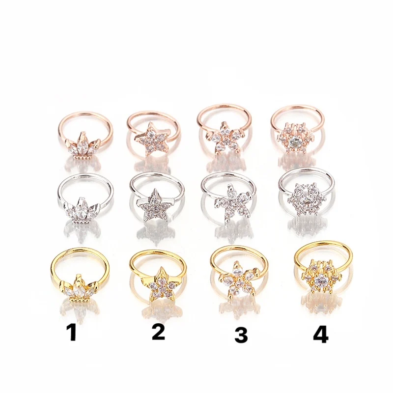 

1PC Elegant Gift Cartilage Nose Ring Hoop For Woman Girls Boy Unisex Stud Rings Nose Piercing Body Helixcing Jewelry Gift