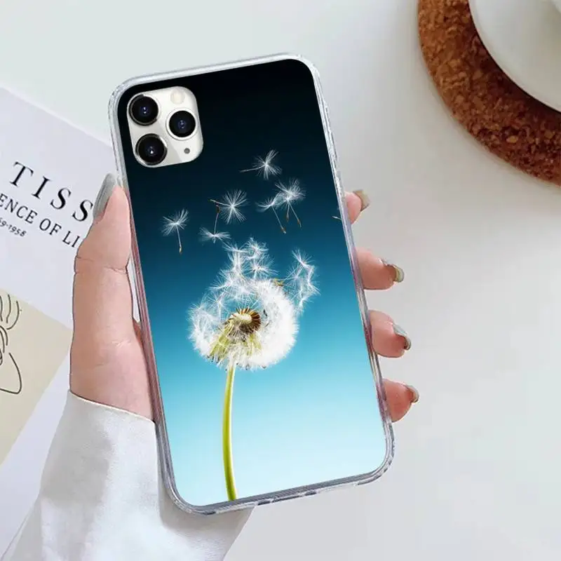 

Dandelion flower high quality Phone Case For iphone 12 5 5s 5c se 6 6s 7 8 plus x xs xr 11 pro max