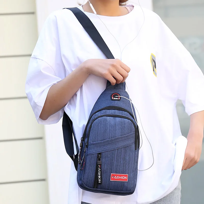 

AOTTLA Men Shoulder Bags Chest Bag New Solid Color Man Casual Belt Pouch Fashion Brand Shoulder Bag Male Teenager Crossbody Bags