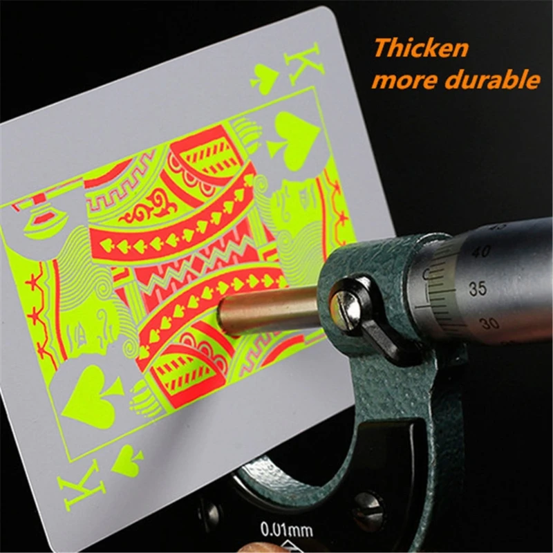 

F1CE Waterproof Poker Glow In The Dark, Plastic Professional Bar Party KTV Poker Cards Classic Magic Tricks Creative Poker