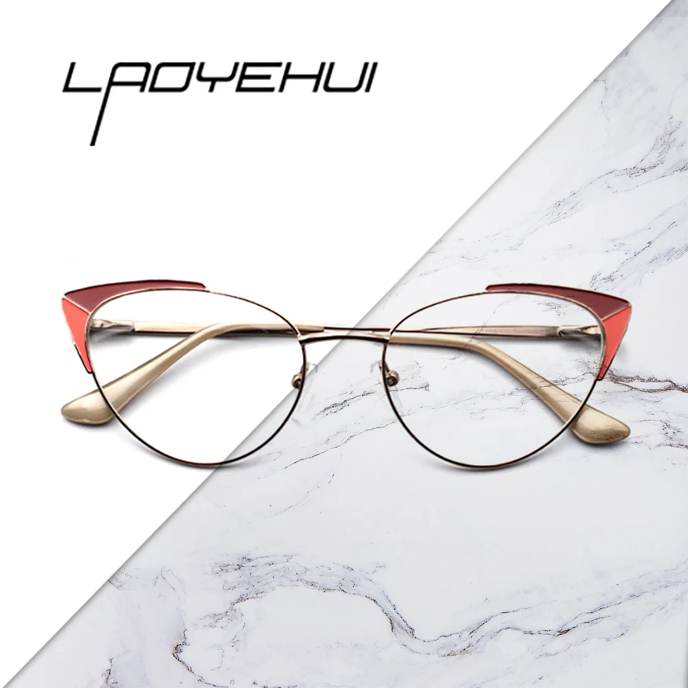 

Cat Eye Eyeglasses Frames For Women Glasses Frame Women Luxury Female Anti Blue Light Glasses Optical Prescription Eyewear 2022