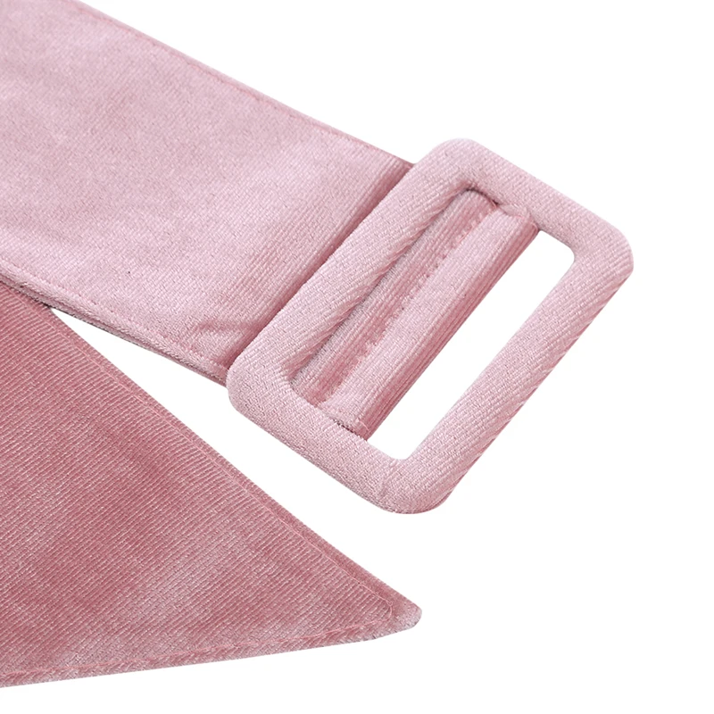 

2020 New Women Faux Suede Leather Waistband Square-ring Wide Belt Good Matching Lady's Dress Girdle Buckle Soft Waistband