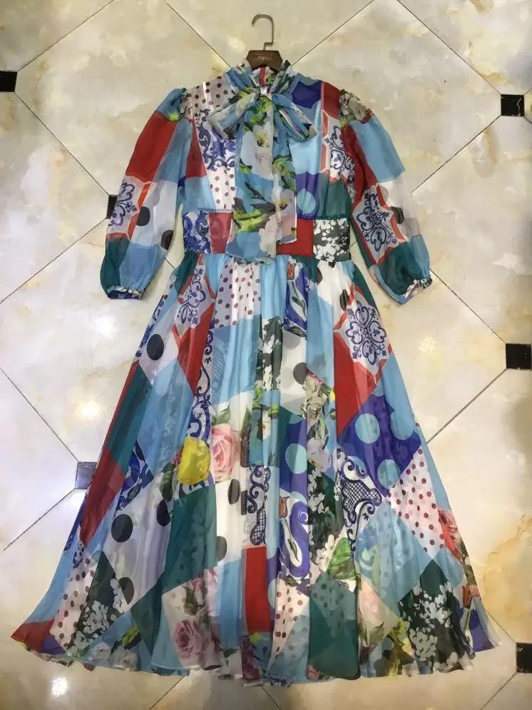 

High quality ZK01551 New Fashion Women 2021 spring Luxury famous Brand European Design party style Dress