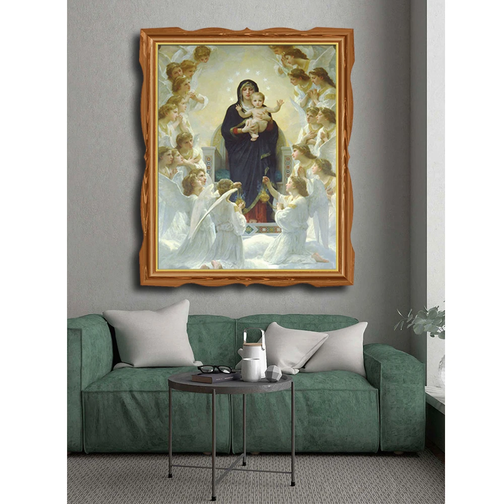 Virgin Mary by Da Vinci настенные художественные картины холст с печатью постера живопись, каллиграфия декоративная картина для гостиной дома