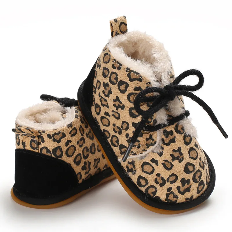 Unisex Toddler Shoes Boy Soles Thicken Babies Shoes for Baby Girl Cotton Fabric Winter Newborn Infant Baby Girl Boots