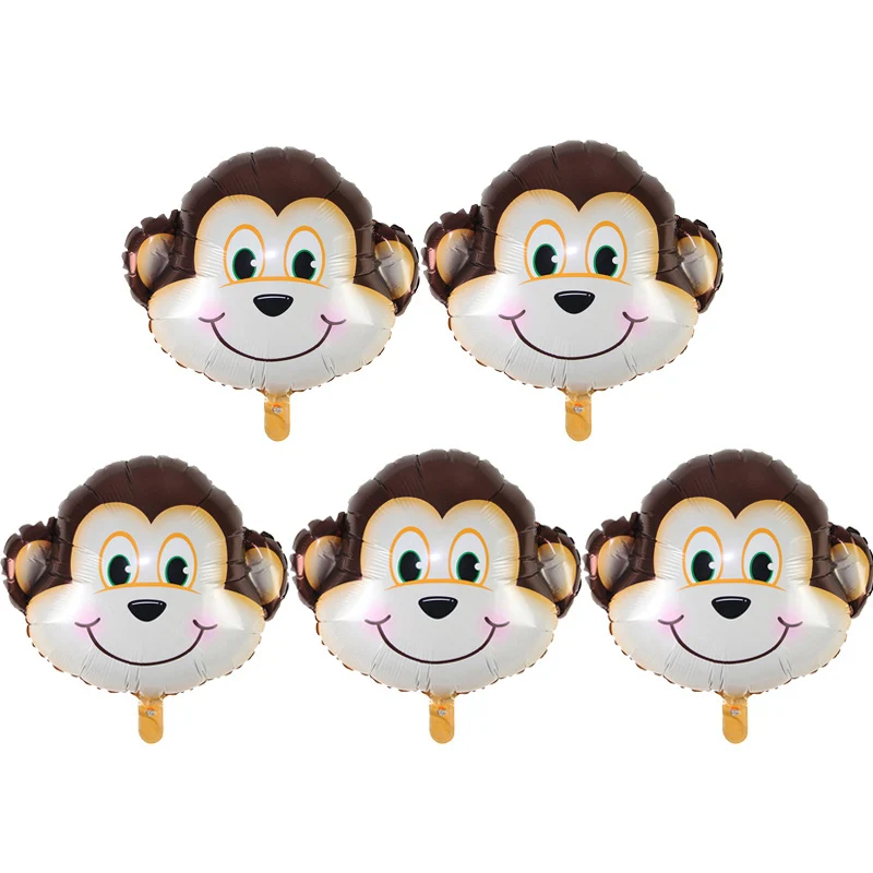 

5 шт. Мини мультяшные животные фольгированные шары