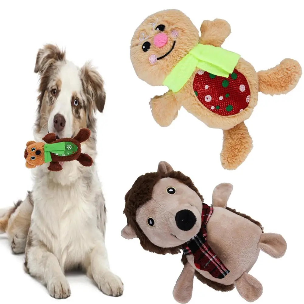 Милые игрушки для собак жевательные пищащие веревка из флиса интерактивные