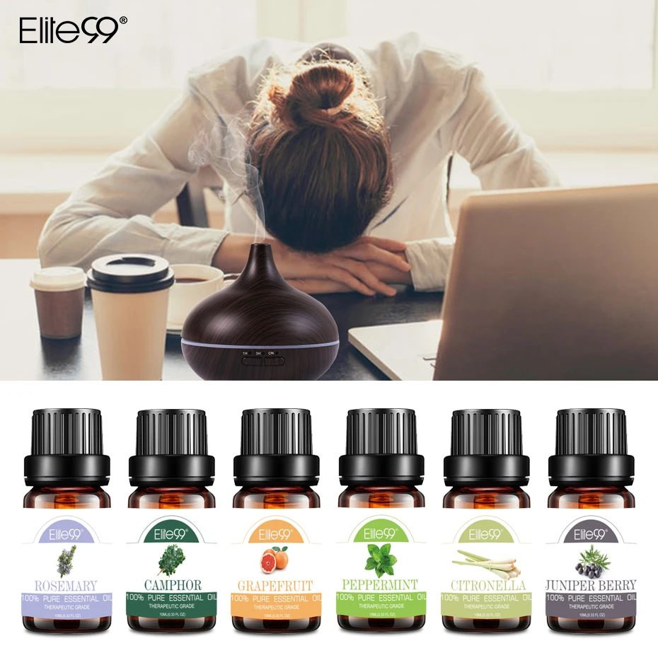 Elite99 эфирные масла устраняющие сонливость увлажнитель имбирное масло розмарин