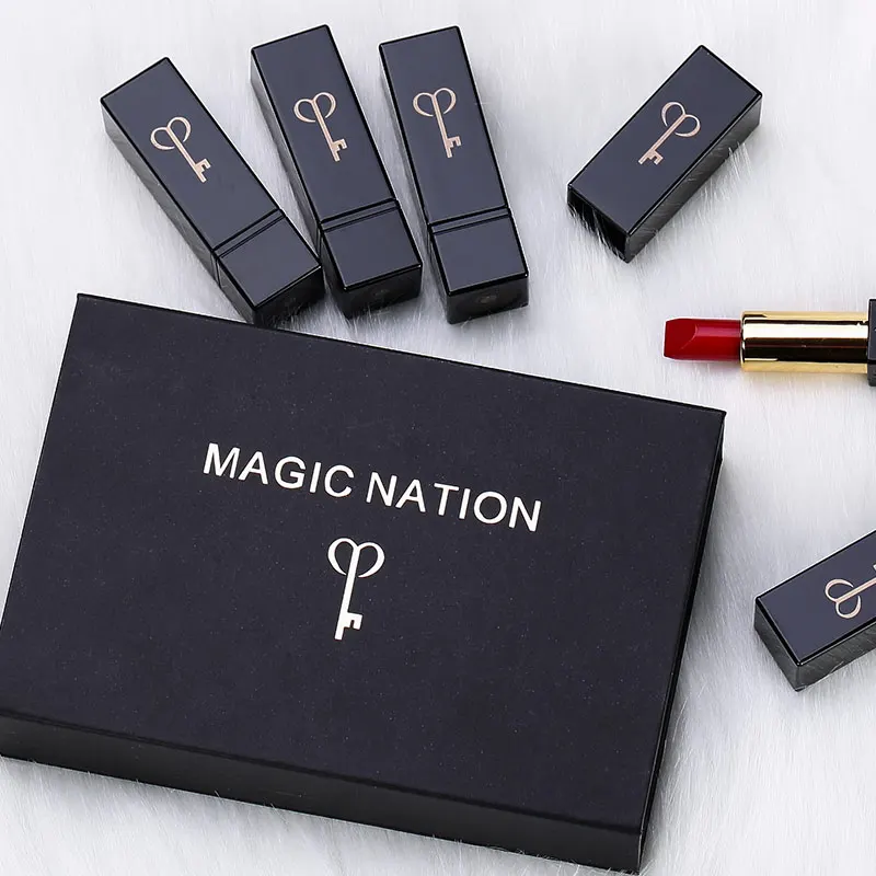 MAGIC NATION, роскошная губная помада, мини, 5 шт., туман, бархат, матовая губная помада, влагостойкая, стойкая губная помада, подарок для девочек