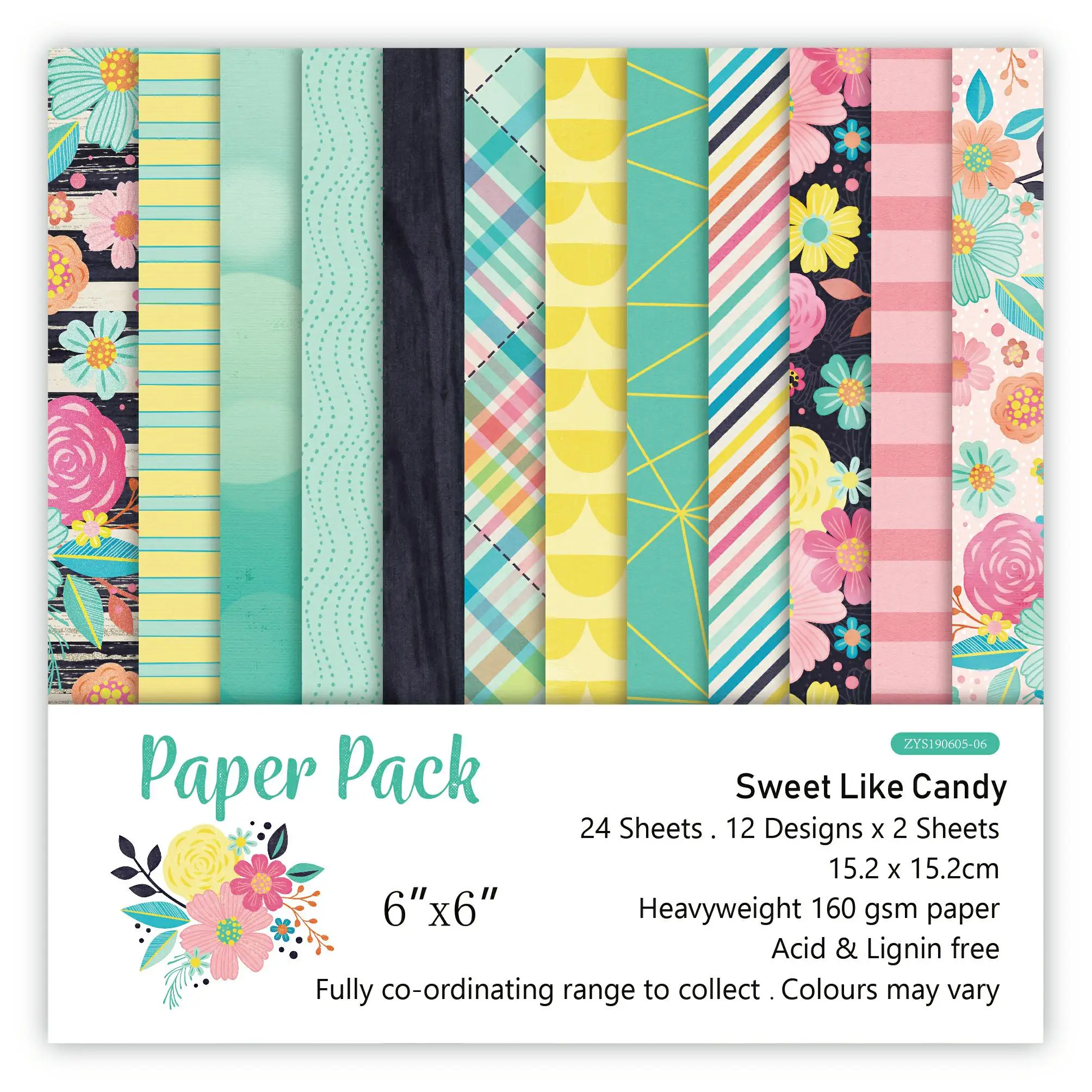 Бумажный набор для скрапбукинга сделай сам 24 листа | Дом и сад