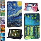 Чехол для планшета Amazon Fire 7 (579 поколения) HD 8 (678 поколения) HD 10(579 поколения) защитный чехол с рисунком масляной живописи