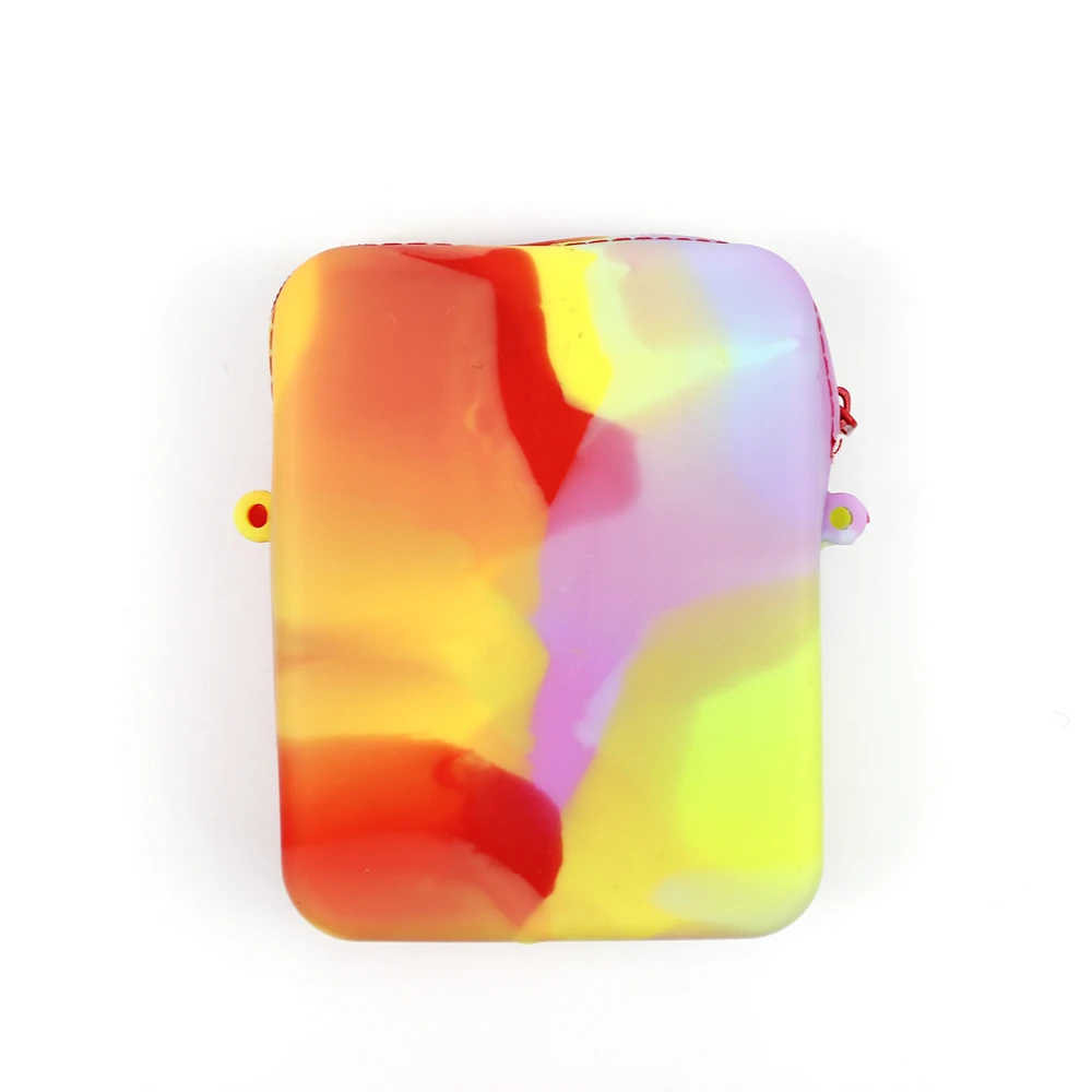 Милые силиконовые квадратные мешки для игрушек пузырьки простой кошелек детский