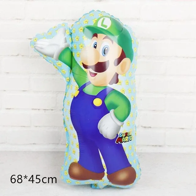 Новые воздушные шары Super Mario Bros, фильм, игра, мультфильм, шары, Луиджи, Марио, майлар, герой, тема, вечерние украшения на день рождения, детский подарок, игрушка для мальчика