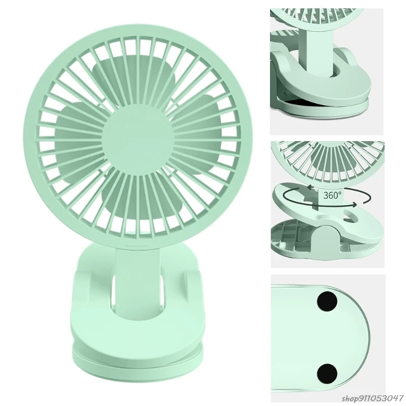 Портативный вентилятор охлаждения с 3 скоростями вращающийся на 360 ° 5 дюймов |