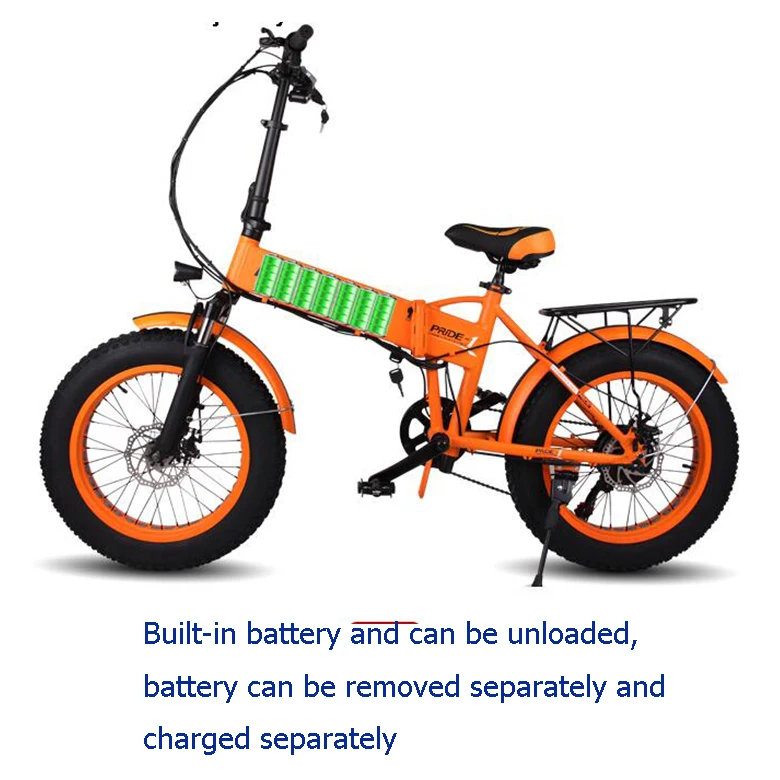 Электрический велосипед 20*4,0 дюймов, толстая шина, алюминиевый складной электрический велосипед 48V10A 500 Вт, мощный велосипед, 6 скоростей, Горный/Снежный/пляжный ebike