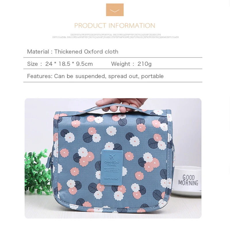 

Women Travel Makeup Bag Portable Cosmetic Organizer Hanging Waterproof Toiletries Organizer Bag Bathroom Wash Storage Bags