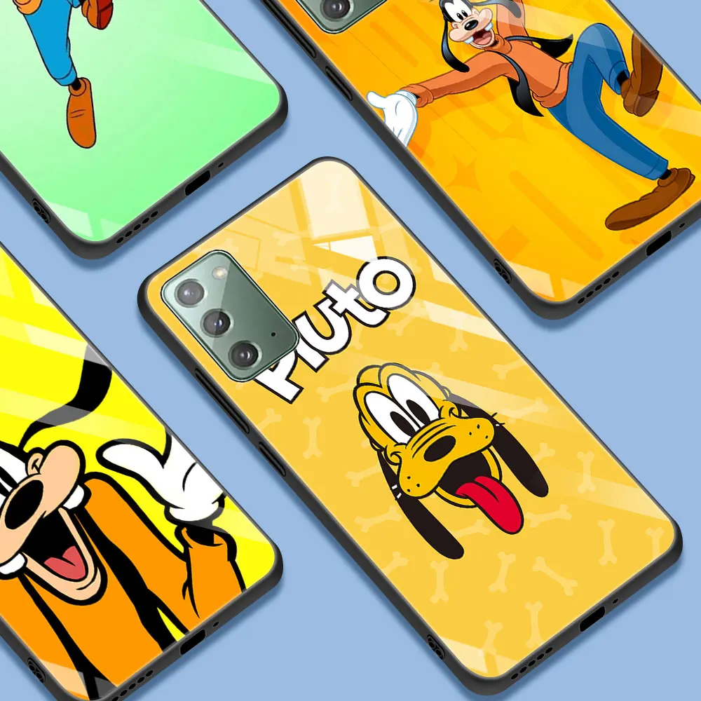 

Чехол Pluto Disney для Samsuing Galaxy Note 20 Ultra 10 Plus 10Lite 9 8 M21 M31 M51, корпус, чехол из закаленного стекла