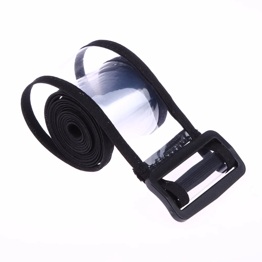 Прозрачный длинный женский дождевик с поясом Phoco водонепроницаемый дорожный