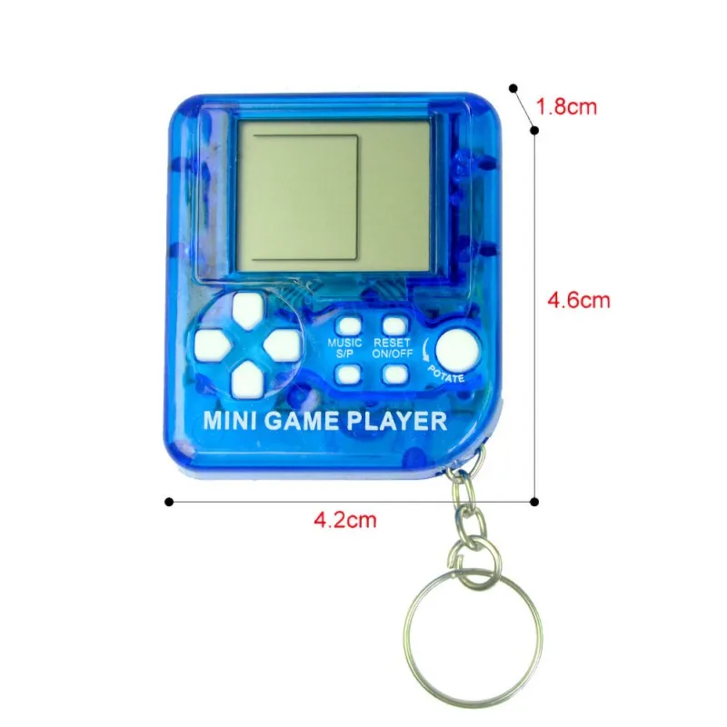 Mini Classic Game Machine Children's Handheld Retro Nostalgic Console With Keychain Tetris Video Games | Электроника