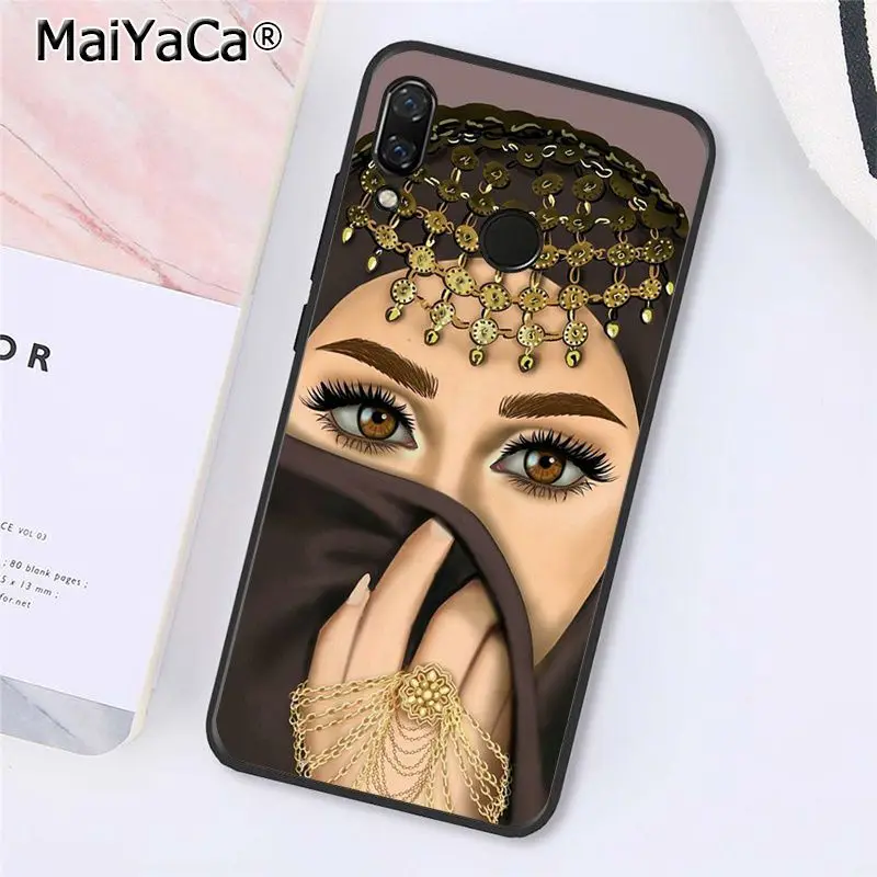 MaiYaCa в хиджабе лицо мусульманской девушки глаза чехол для телефона Xiaomi Redmi8 4X 6A 9 8A
