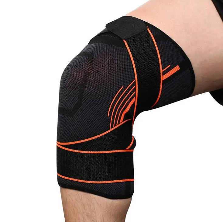 1 шт. 3D эластичные нейлоновые компрессионные наколенники баскетбольные