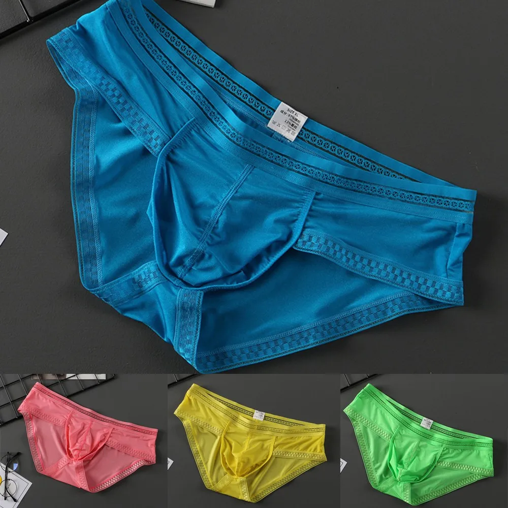 Thongs Briefs U-Bulge Ultra-thin Underpants Underwear Breathable Elastic