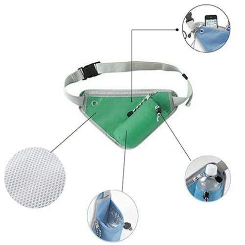 

2020 Waist Bag Women`s Sports Running Triangular Waist Bag Durable Belt Water Bottle Pocket Pouch Pouch Women Waist Bag Fashion