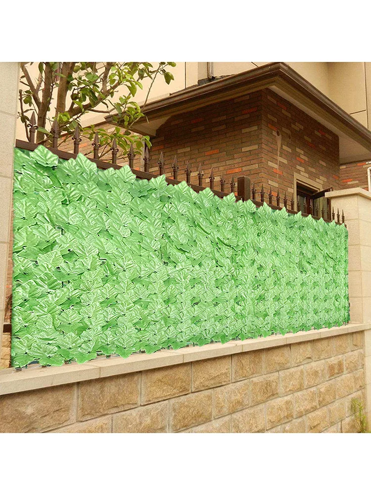 

Artificial Grape Leaf Hedge Screening Roll Green Leaf Garde Fence Looks Natural Not Fade In The Weather Anti-aging Designer