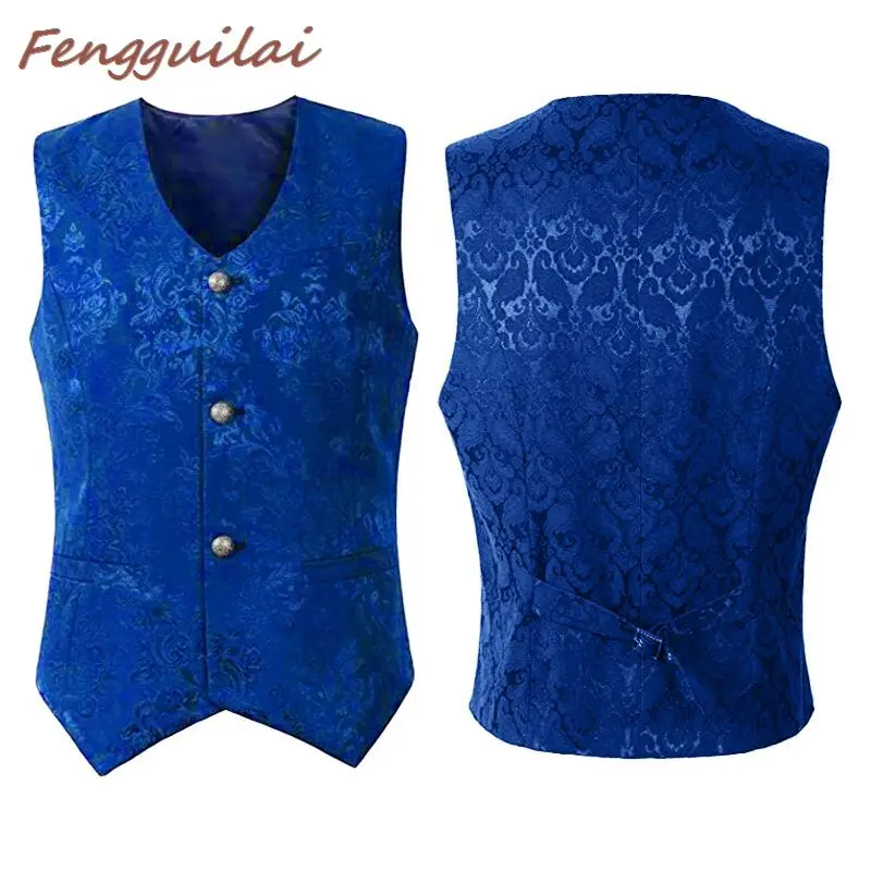 Куртка мужская из жаккардовой ткани Длинная ветровка в стиле ретро стимпанк