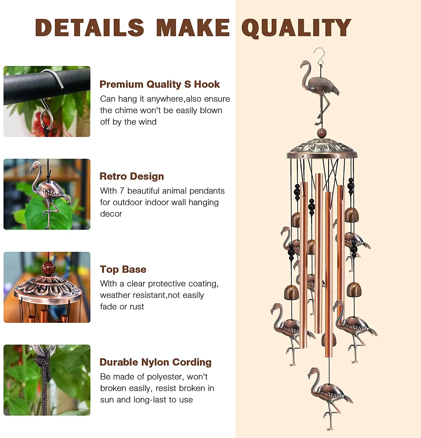 

Wind Chime Backyard Bird Bells Hanging Living Bed Home Wall Hanging Decor Gift Car Outdoor Yard Garden Deco Wind Chimes