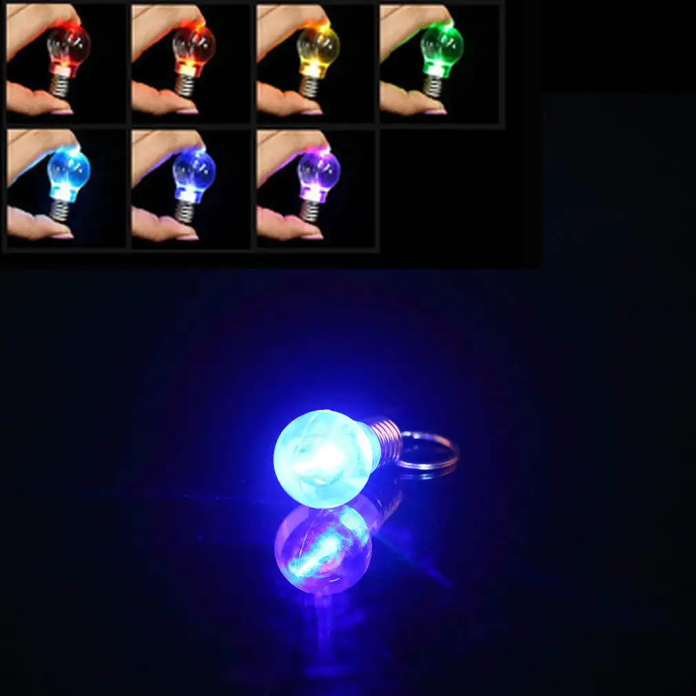 1 шт. креативный красочный меняющийся светодиодный светильник мини лампа брелок