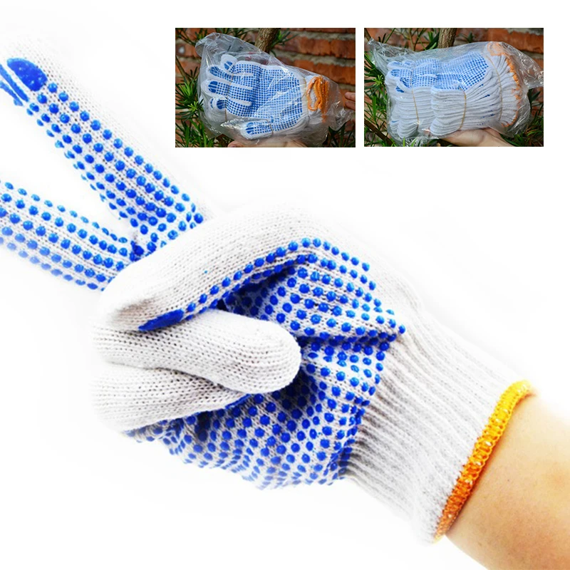 Прочные пропитанные ПВХ толстые хлопковые рабочие защитные проволочные