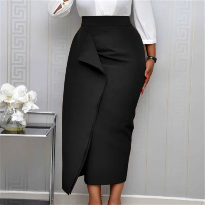 Юбка-карандаш Женская облегающая средней длины с высокой талией | одежда