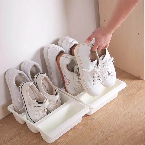 Обувная коробка, креативная Вертикальная коробка для хранения обуви, пластиковый органайзер, пылезащитный держатель для обуви, шкаф для хранения обуви, подставка для обуви для дома