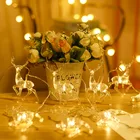 1,5 м3 м светодиодный ная светильник рлянда с оленем Sika, рождественские украшения в форме лося, Рождественская елка, Рождественский Декор для дома 2021, с новым годом