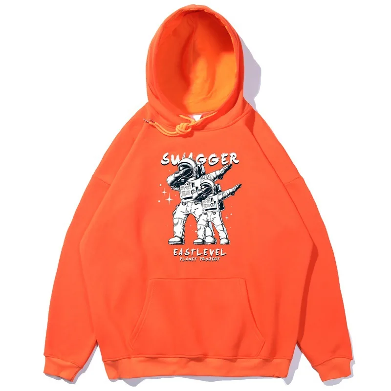 

2020 осень Swag Moon Spaceman винтажная уличная одежда в стиле хип-хоп для женщин и мужчин толстовки оверсайз хлопковая толстовка Толстая зимняя