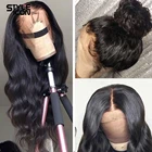 Парики на сетке 13 х4, 360 натуральные бразильские волосы для чернокожих женщин