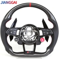 fit for audi r8 tts tt steering wheel 2010 2021 models 100 carbon fiber sport wheel custom racing wheel