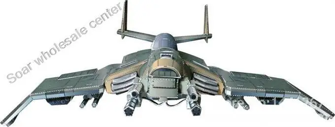 Бумажная 3D модель самолета игровой истребитель Warhawk сделай сам готовый размер