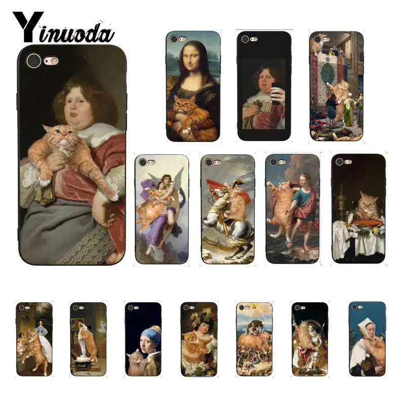 Yinuoda Забавный Pat Cat Art эстетика картина Coque Оболочка Чехол для телефона iPhone 8 7 6S X XS MAX